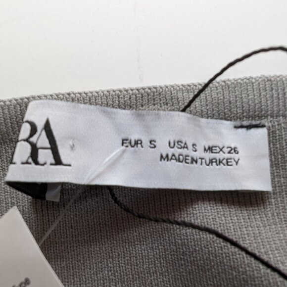 ZARA Bodycon Fitting MIDI Dress SIZE SMALL Black SLEEVELESS Spaghetti Strap NWT - Picture 8 of 10